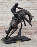Bronco Twister C.M. Russell Western Bronze Sculpture 23" x 24"