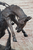 Bronco Twister C.M. Russell Western Bronze Sculpture 23" x 24"