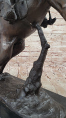 Bronco Twister C.M. Russell Western Bronze Sculpture 23" x 24"