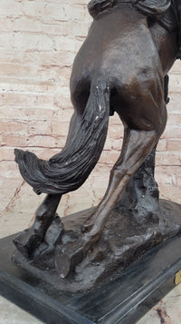 Bronco Twister C.M. Russell Western Bronze Sculpture 23" x 24"