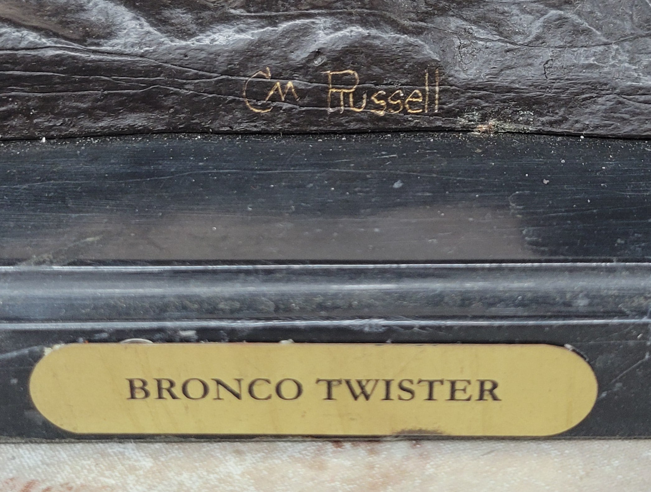 Bronco Twister C.M. Russell Western Bronze Sculpture 23" x 24"