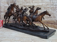 Old Dragoons by Frederic Remington Bronze 16" x 34" Sculpture