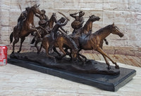 Old Dragoons by Frederic Remington Bronze 16" x 34" Sculpture