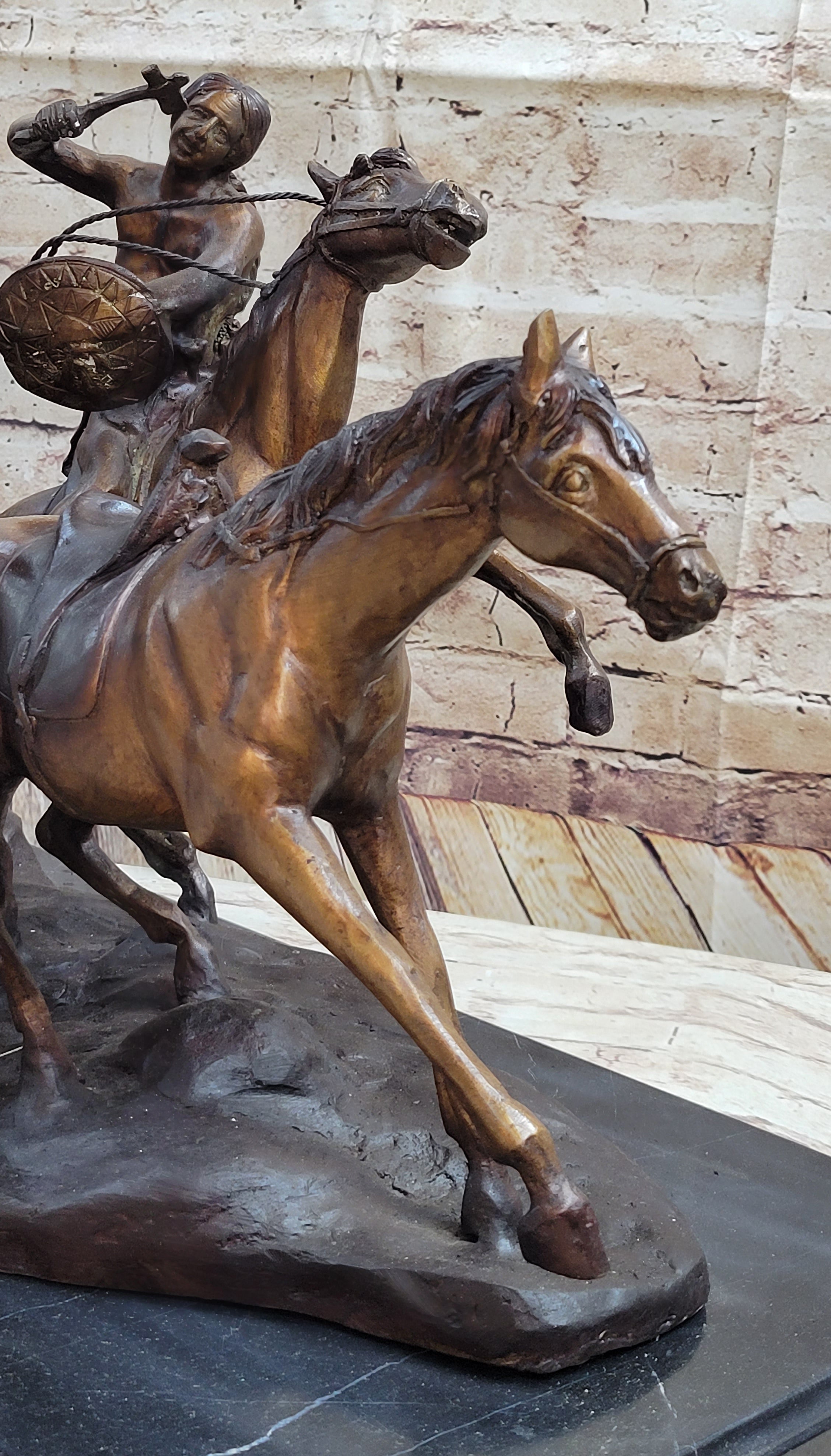 Old Dragoons by Frederic Remington Bronze 16" x 34" Sculpture