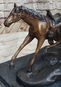Old Dragoons by Frederic Remington Bronze 16" x 34" Sculpture