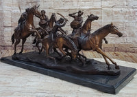 Old Dragoons by Frederic Remington Bronze 16" x 34" Sculpture