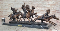 Carl Kauba Bronze War Party Native American Sculpture