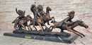 Carl Kauba Bronze War Party Native American Sculpture