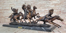 Carl Kauba Bronze War Party Native American Sculpture
