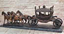 Stagecoach Horse Carriage Bronze Sculpture - Limited Edition