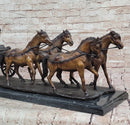 Stagecoach Horse Carriage Bronze Sculpture - Limited Edition