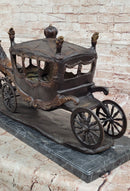 Stagecoach Horse Carriage Bronze Sculpture - Limited Edition