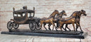 Stagecoach Horse Carriage Bronze Sculpture - Limited Edition