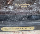Bronze Roman Gladiator Warrior Chariot with Rearing Horses