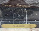 Frederic Remington WARRIOR Bronze Sculpture Statue Native American Headdress 20" x 25"