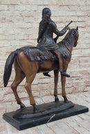 Frederic Remington PEACE Native American Indian Bronze Sculpture