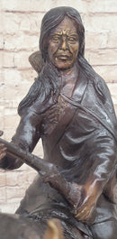 Frederic Remington PEACE Native American Indian Bronze Sculpture