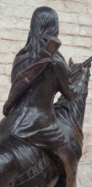 Frederic Remington PEACE Native American Indian Bronze Sculpture