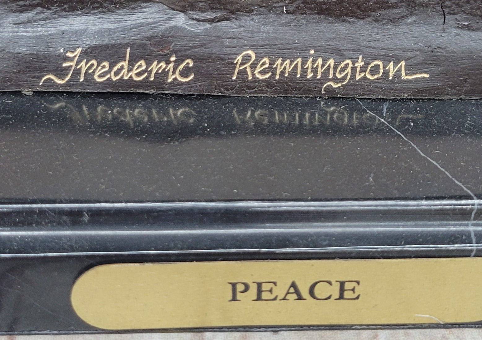 Frederic Remington PEACE Native American Indian Bronze Sculpture