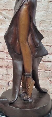 Hand Made Genuine Bronze Sculpture Art Deco Dancer by Chiparus Figurine Decor