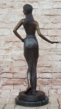 Art Deco Bronze Dancer – Elegant Female Figure