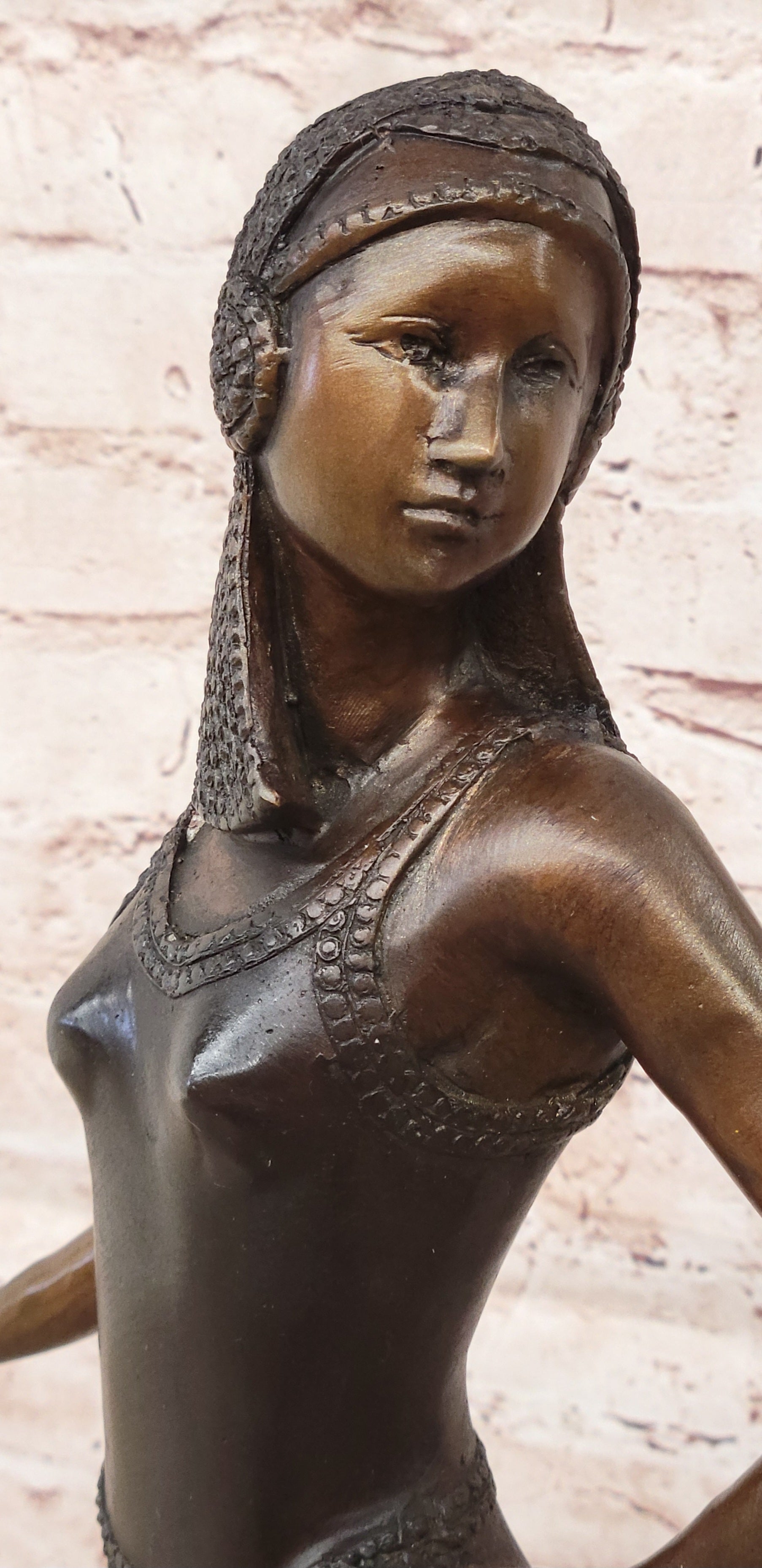 Art Deco Bronze Dancer – Elegant Female Figure