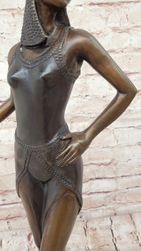 Art Deco Bronze Dancer – Elegant Female Figure