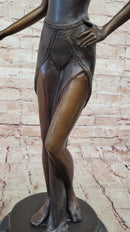 Art Deco Bronze Dancer – Elegant Female Figure