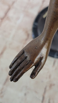 Art Deco Bronze Dancer – Elegant Female Figure