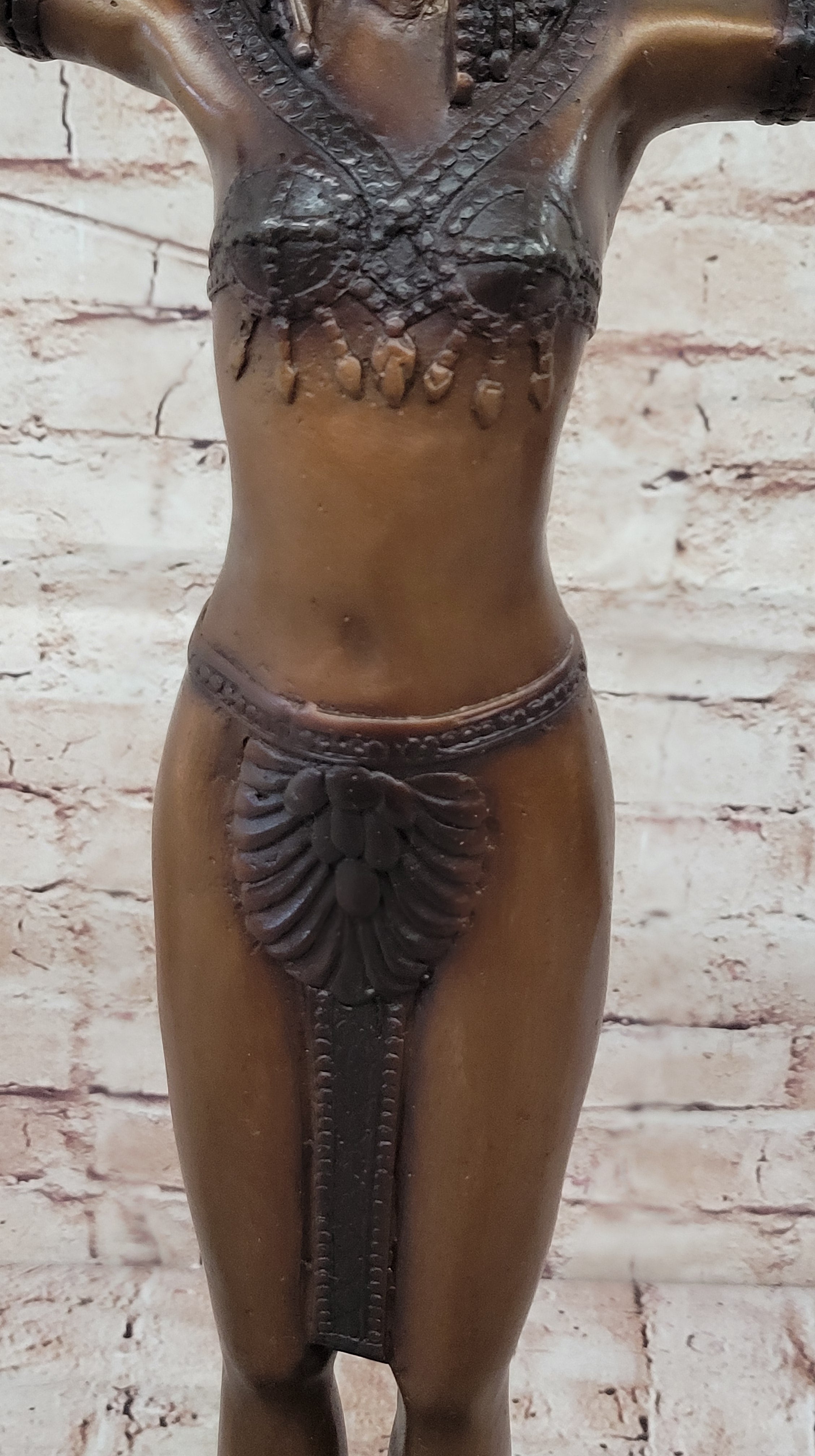 Chiparus Bronze Sculpture Egyptian Dancer with Outstretched Arms