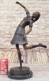 Gypsy Dancer Girl Bronze Sculpture by Chiparus on Marble Base