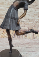 Gypsy Dancer Girl Bronze Sculpture by Chiparus on Marble Base