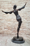 Chiparus Art Deco Dancer – Patina Bronze on Marble Base