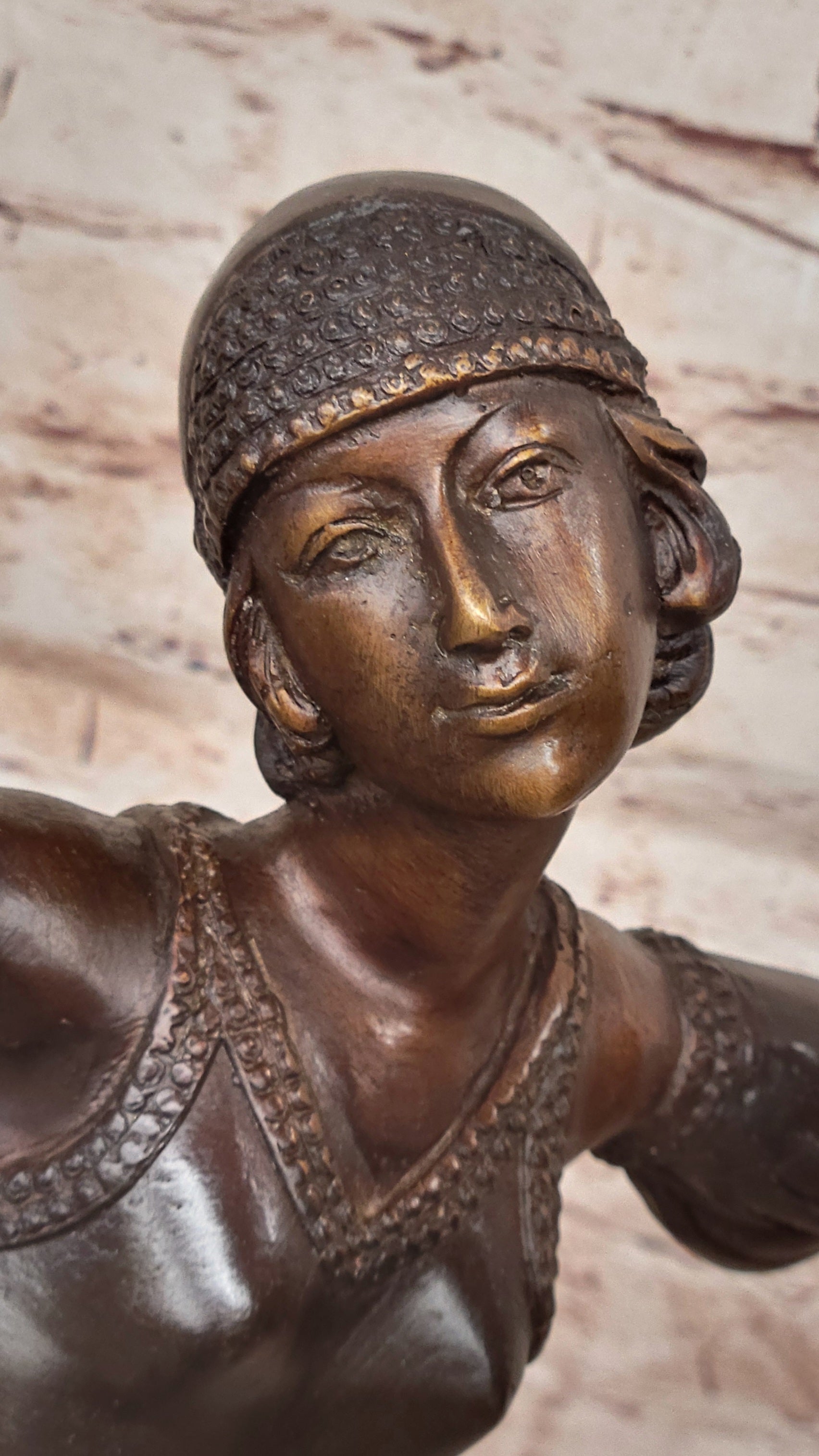 Chiparus Art Deco Dancer – Patina Bronze on Marble Base