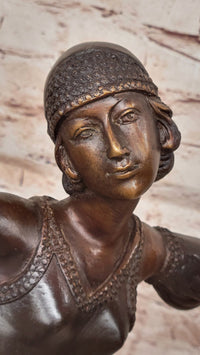Chiparus Art Deco Dancer – Patina Bronze on Marble Base