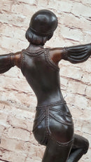 Chiparus Art Deco Dancer – Patina Bronze on Marble Base