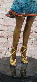 Large Gypsy Dancer by Chiparus Hot Cast Bronze Sculpture Marble Base Statue Art