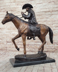 BREATH by Frederic Remington Bronze Statue Sculpture Cowboy Smoking Pipe 22" x 24"