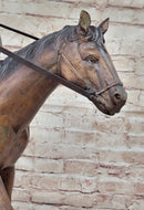 BREATH by Frederic Remington Bronze Statue Sculpture Cowboy Smoking Pipe 22" x 24"