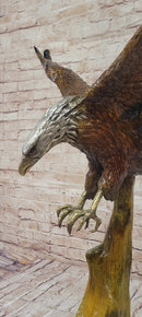 Multi Color Patina American Bald Eagle Bronze 32" x 26"
