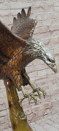 Multi Color Patina American Bald Eagle Bronze 32" x 26"
