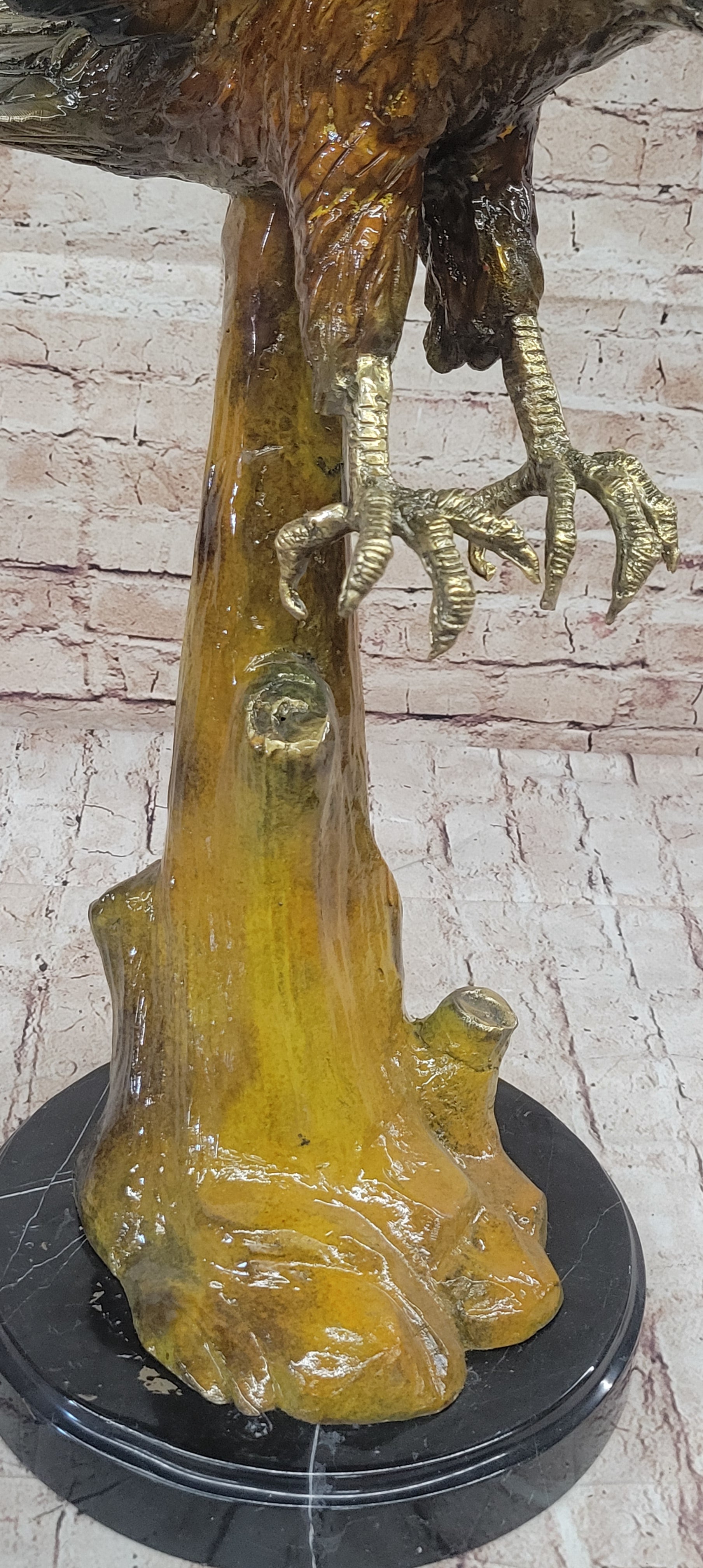 Multi Color Patina American Bald Eagle Bronze 32" x 26"