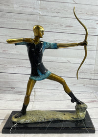 Robin Hood Bronze Longbow Sculpture Signed LTD Edition