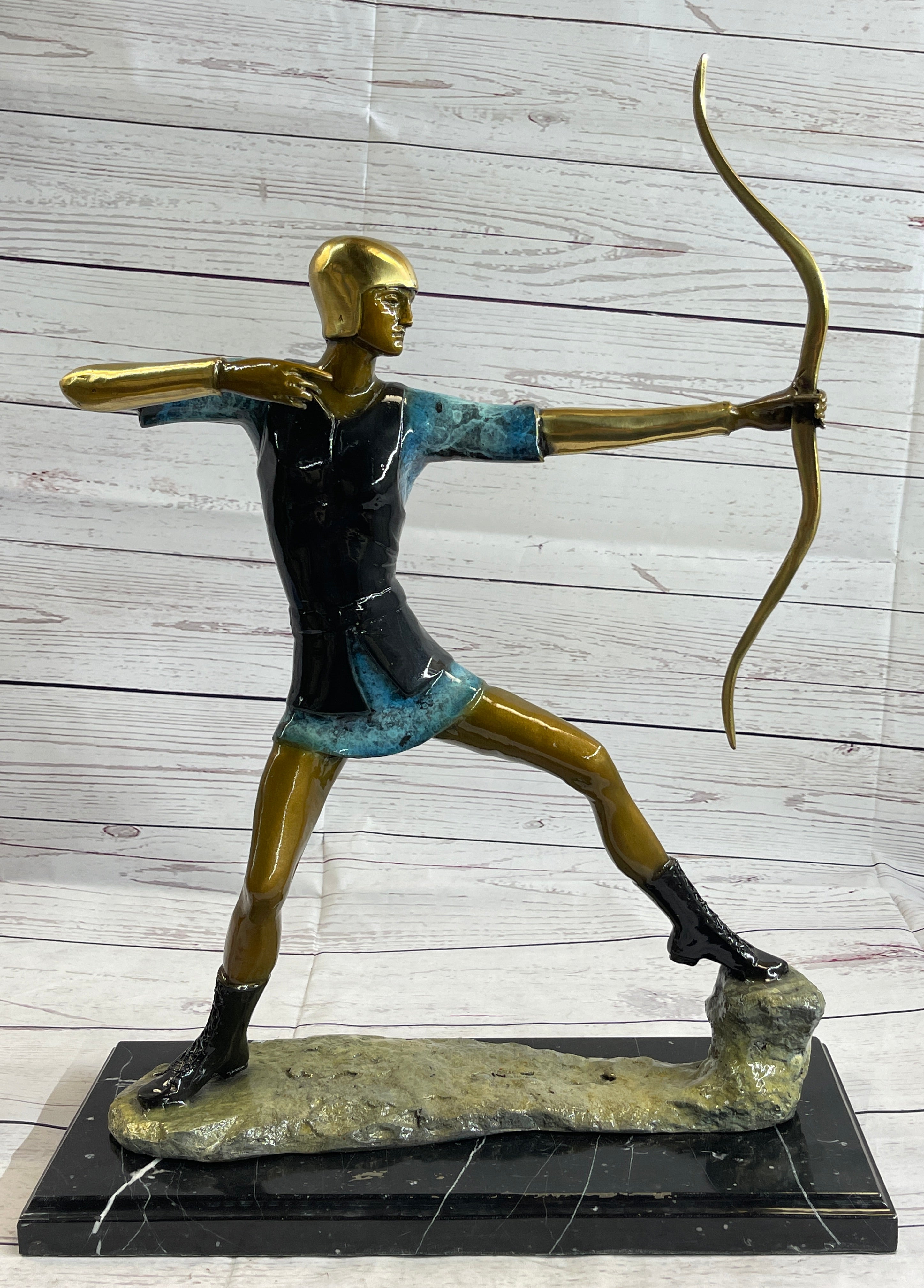 Robin Hood Bronze Longbow Sculpture Signed LTD Edition
