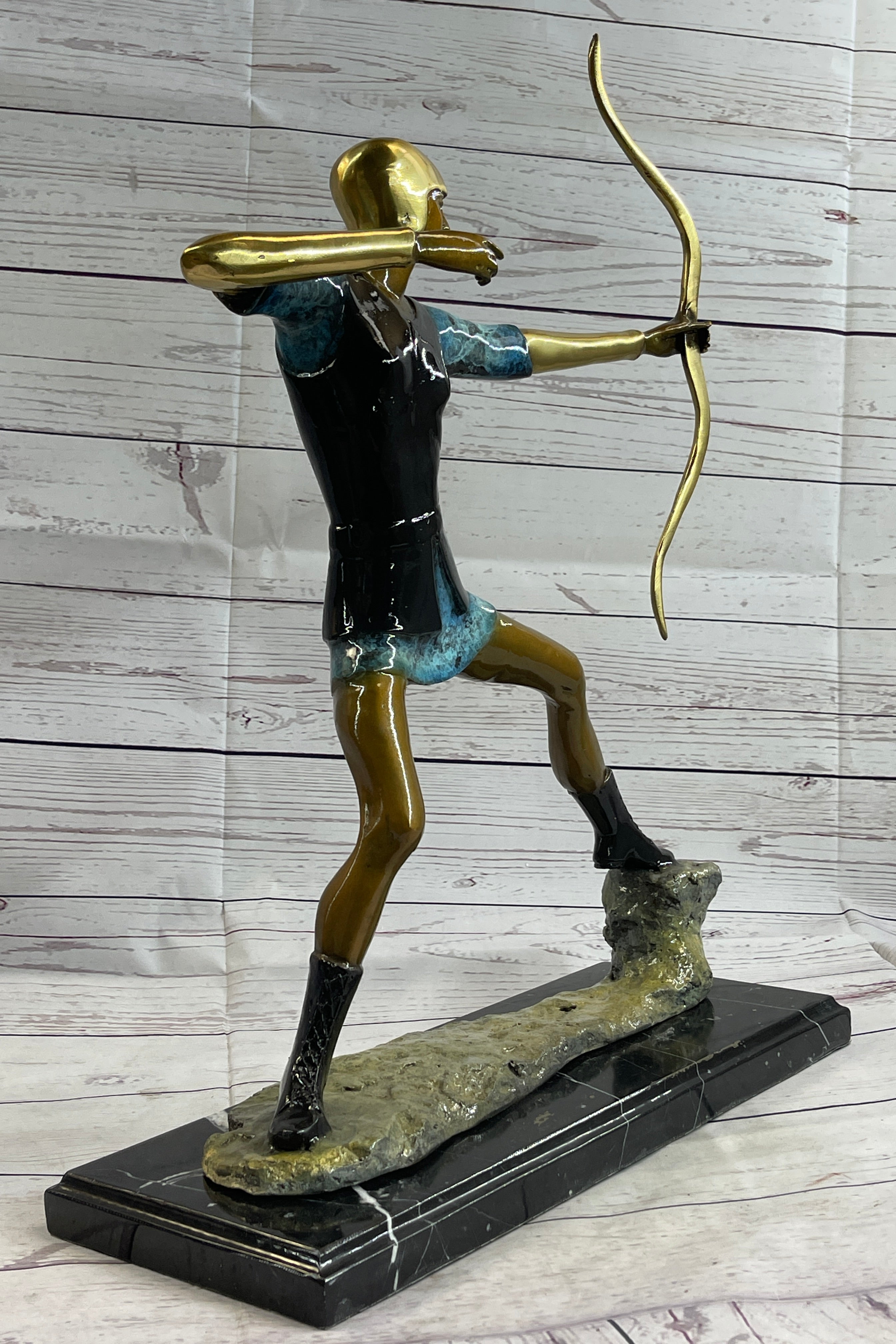 Robin Hood Bronze Longbow Sculpture Signed LTD Edition