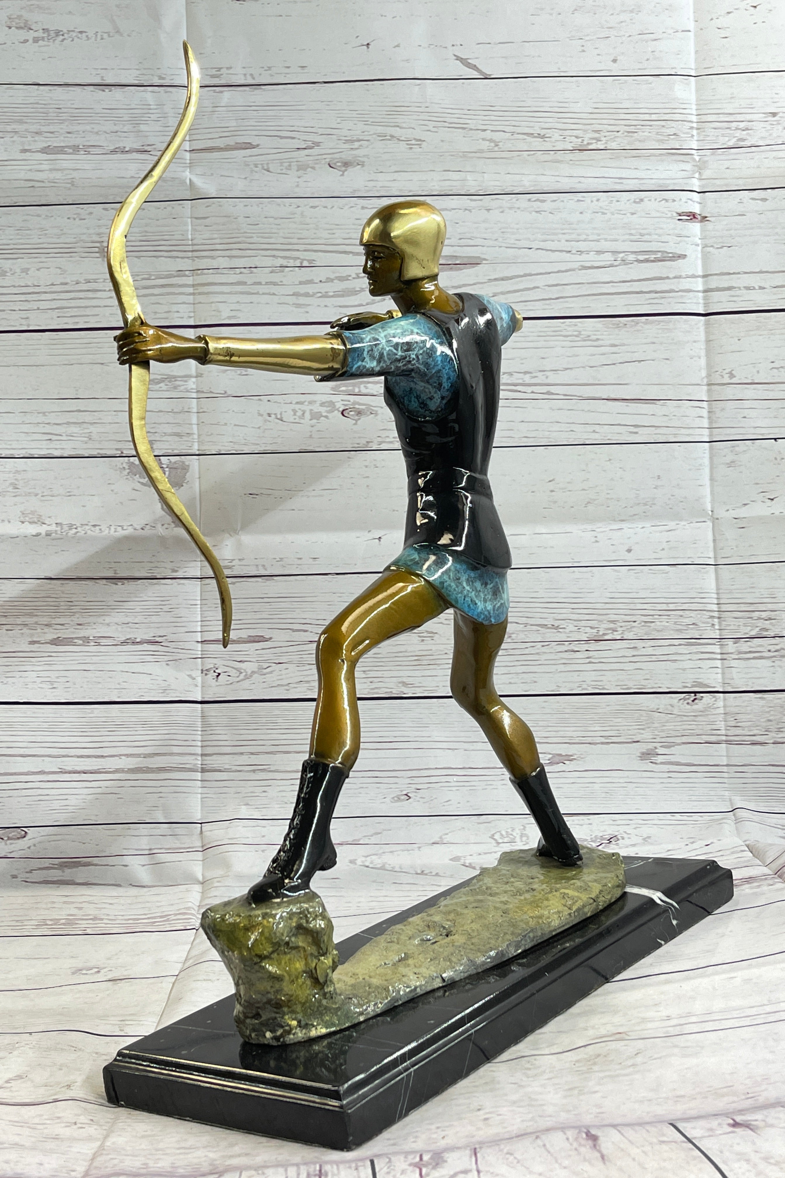 Robin Hood Bronze Longbow Sculpture Signed LTD Edition