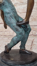Pas De Deux Ballet Dancers Bronze Sculpture on Marble Base