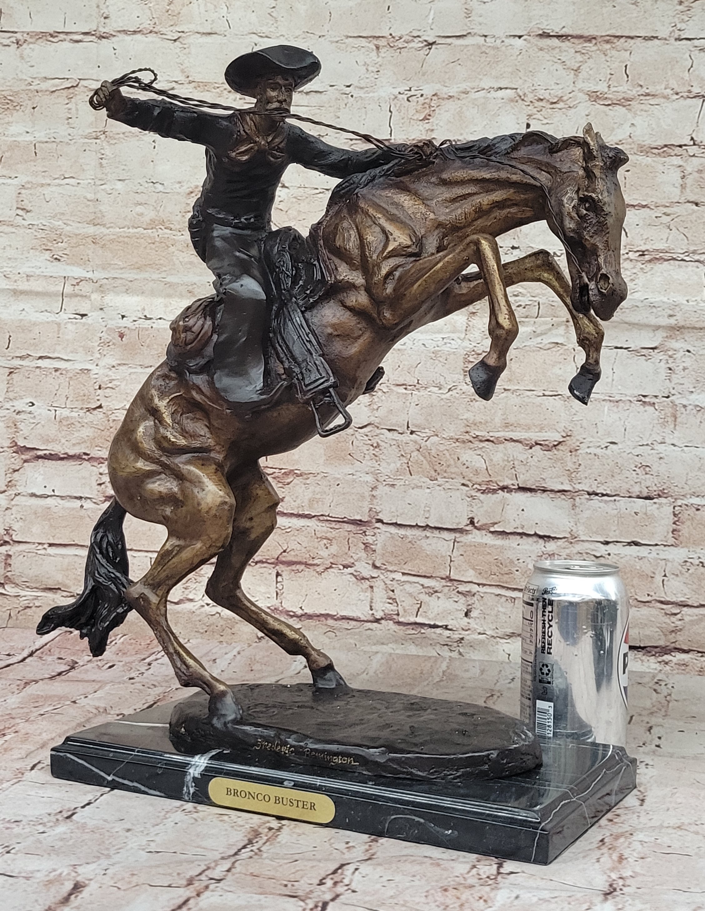 Bronco Buster by Frederic Remington Bronze 17" x 18"