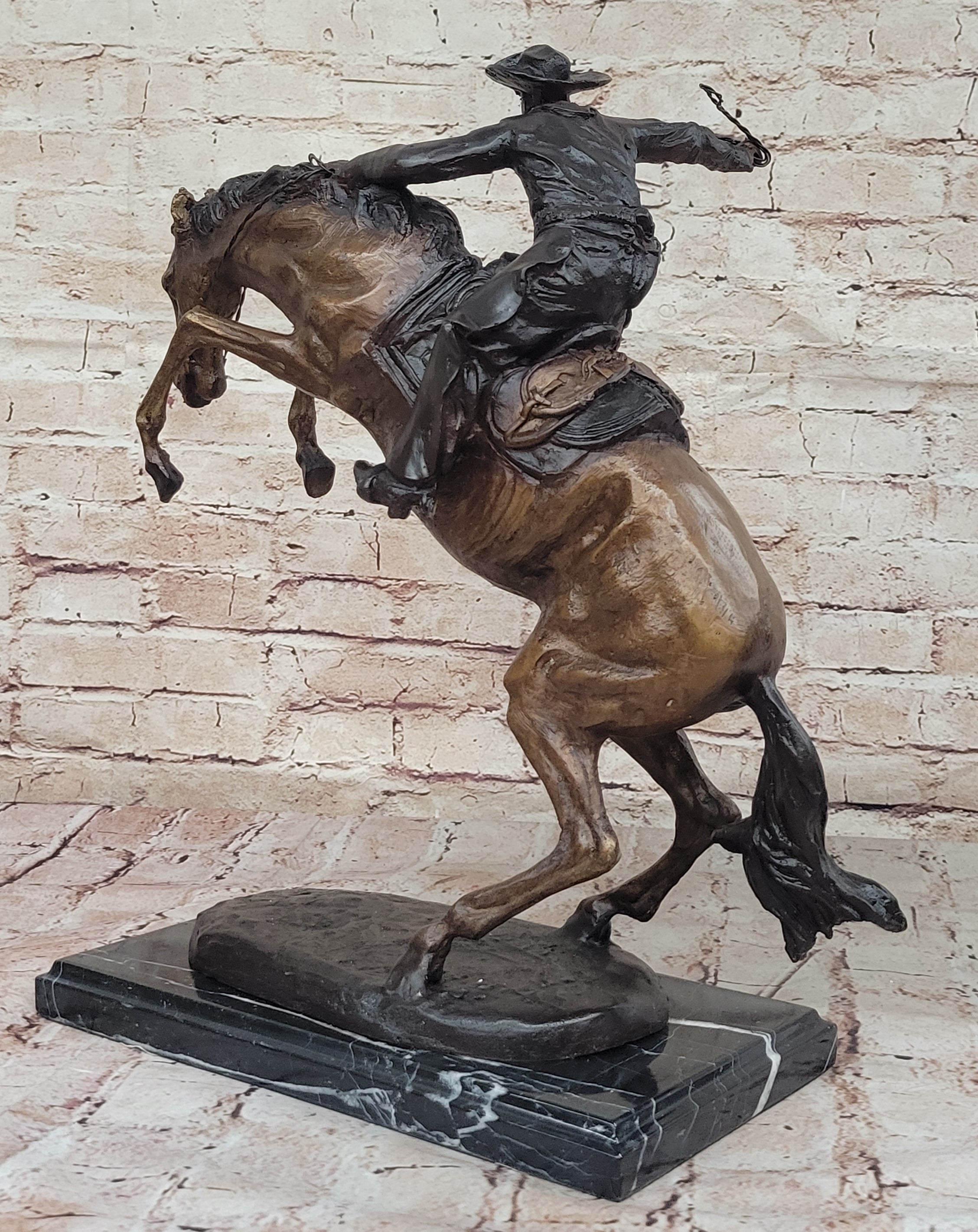 Bronco Buster by Frederic Remington Bronze 17" x 18"