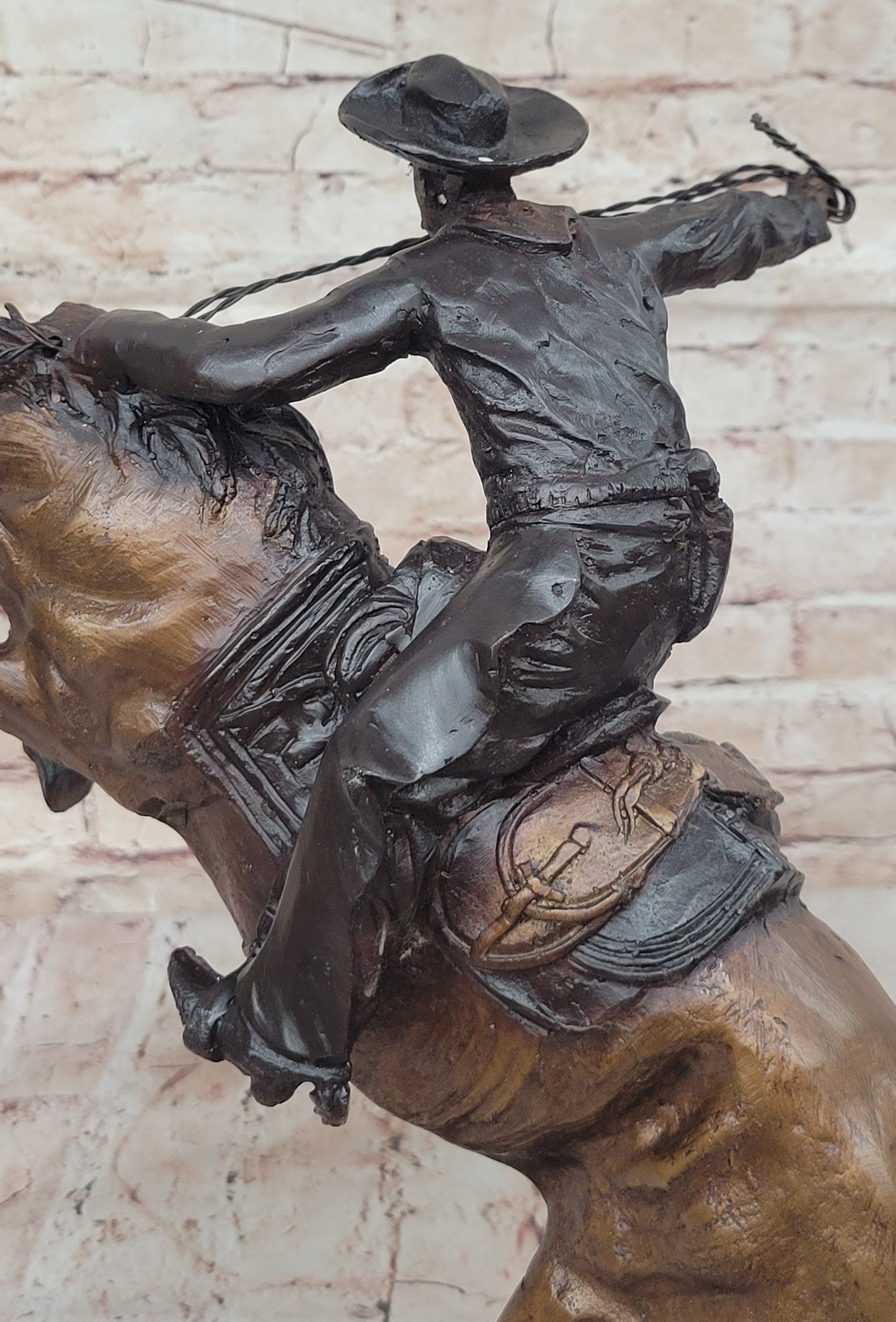 Bronco Buster by Frederic Remington Bronze 17" x 18"